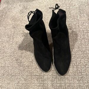 Charles by Charles David Black Suede Booties